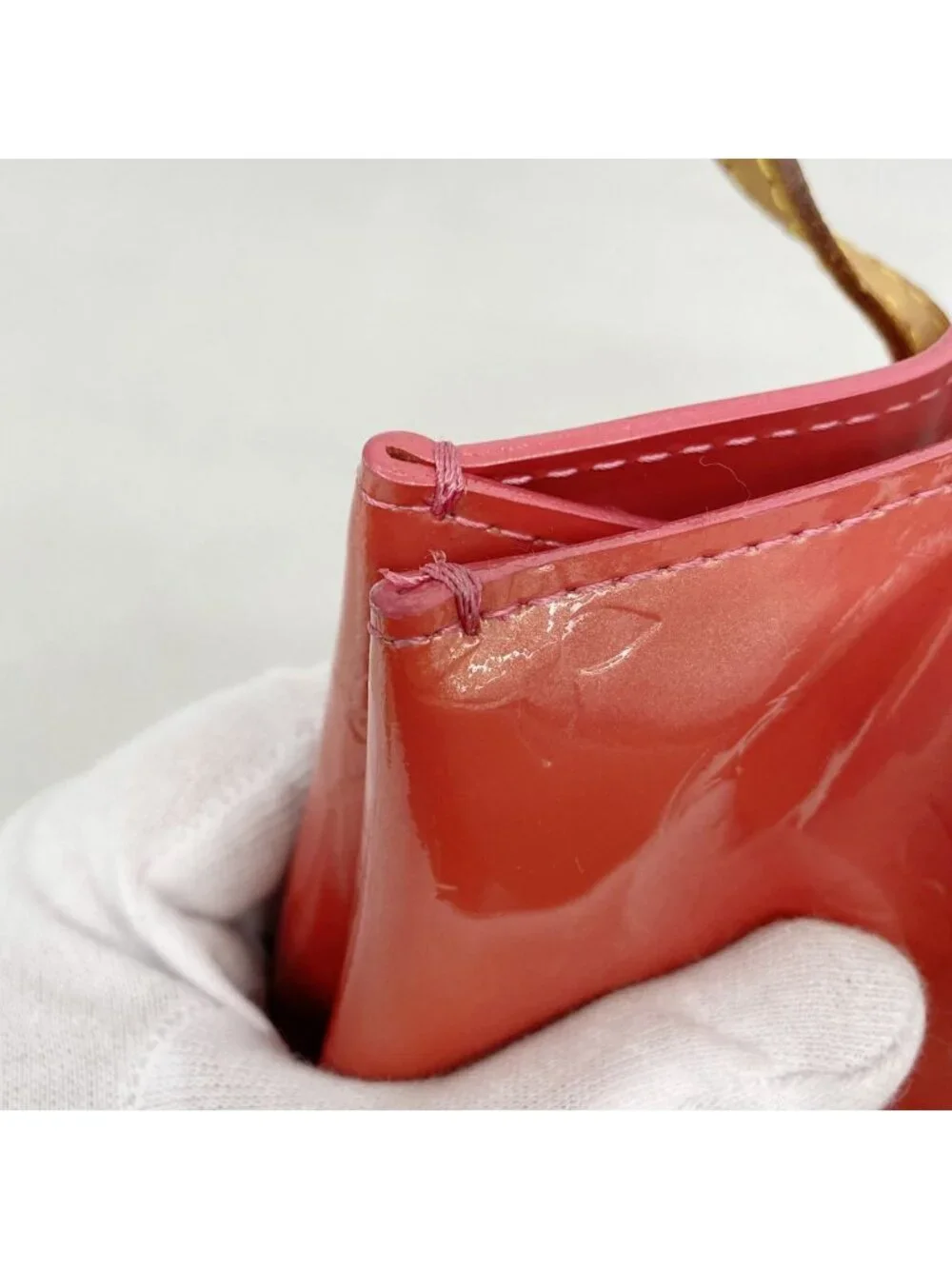Louis Vuitton Handbag Vernis Reed PM Framboise